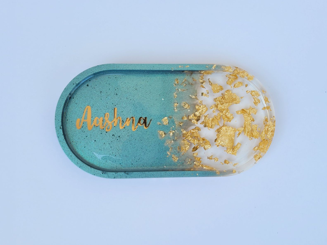 Personalized Resin Trinket Tray